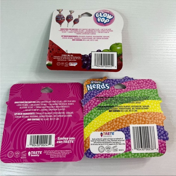 Blow Pop Nerds Pixy Stix Gushers Twizzlers Mike-Ike Laffy-Taffy Flavored LipBalm - Picture 5 of 5